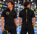 Pickleball Short Sleeve 1/4 Zip Performance Top Black